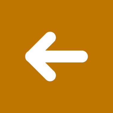 Ok işaret sol simgesi 