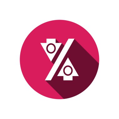 Yüzde işareti ile okları 