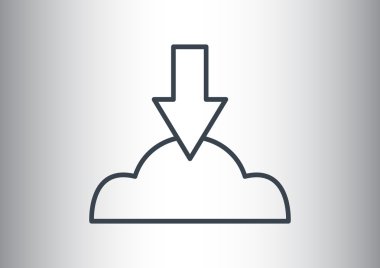 Bulut dosya karşıya yükleme simgesi 