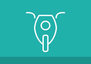 Basit motosiklet web simgesi 