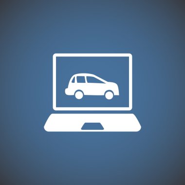 Dizüstü ekran simgesini araba ile