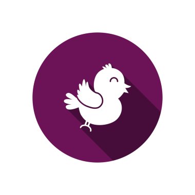 Şarkı kuş basit web simgesi 