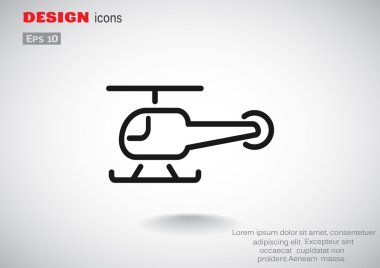 Basit helikopter web simgesi