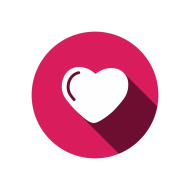 Basit kalp web simgesi 