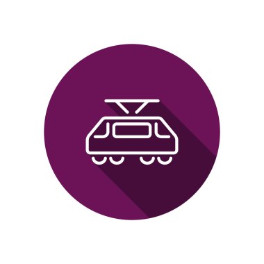 Basit tramvay web simgesi 