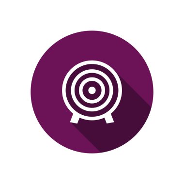 Yuvarlak hedef web simgesi 