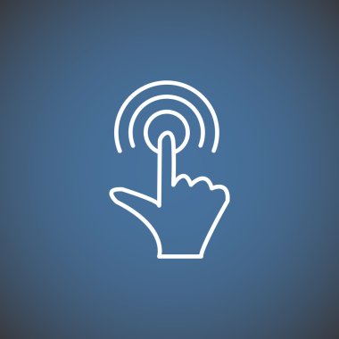 Dokunmatik ekran web simgesi