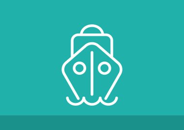 Basit römorkör web simgesi 