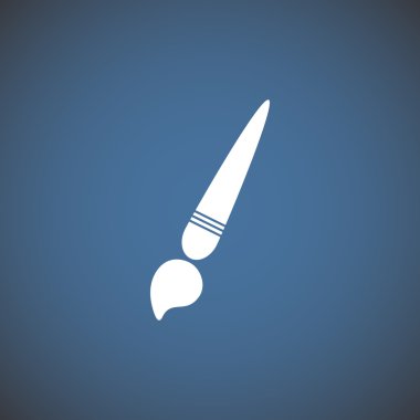 Basit fırça web simgesi 