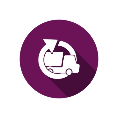 Yuvarlak ok ile basit kamyon 