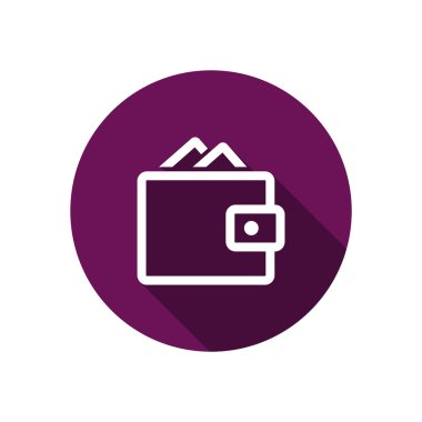 Basit cüzdan web simgesi 