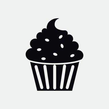 Cupcake tatlı web simgesi 