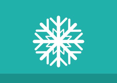 Kar tanesi basit web simgesi 