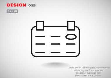 Basit organaizer web simgesi 