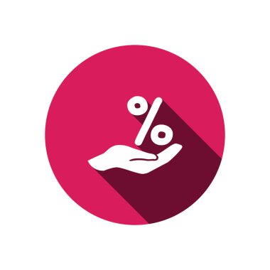 İnsan elindeki yüzde işareti 