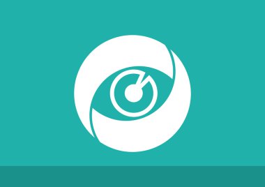 Objektif göz web simgesi 