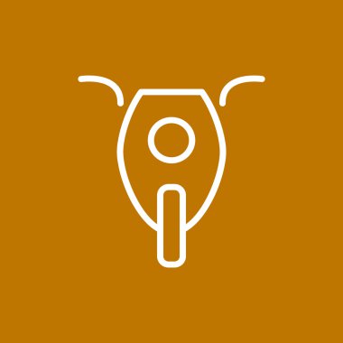 Basit motosiklet web simgesi 