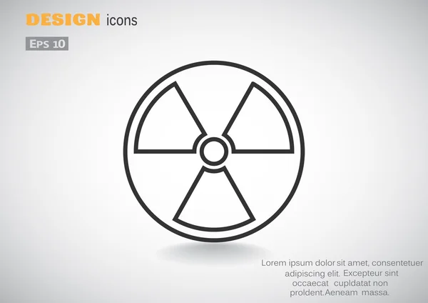 Straling symboolpictogram web — Stockvector