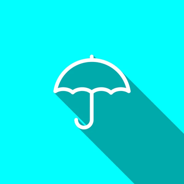 Egyszerű szerkezeti esernyő pókháló ikon — Stock Vector