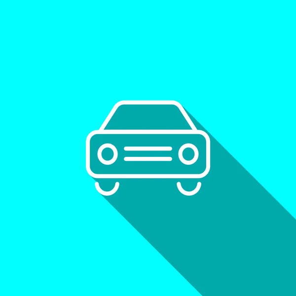 Ikony WWW prosty samochód — Wektor stockowy
