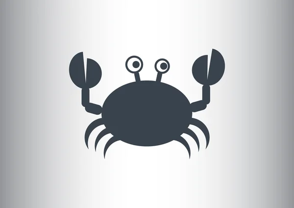 Ícone web de caranguejo — Vetor de Stock