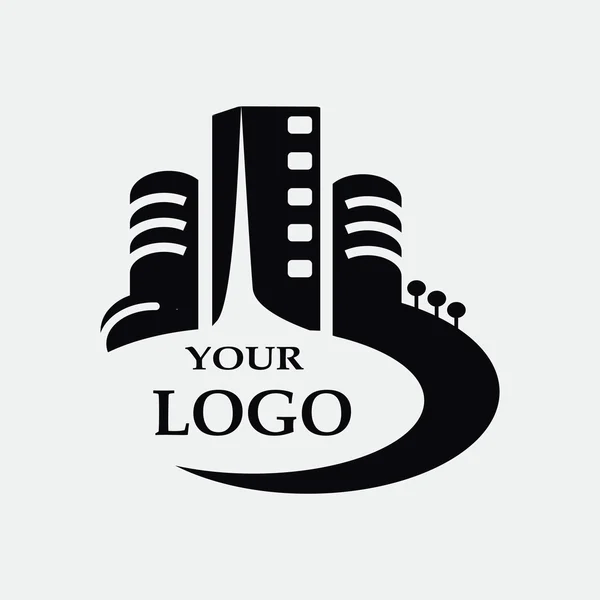 Logo Edificios urbanos — Vector de stock