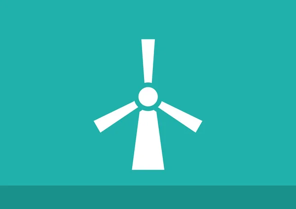 Wind generator web pictogram — Stockvector