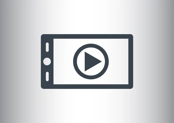 スマート フォンの画面にビデオの看板 — ストックベクタ