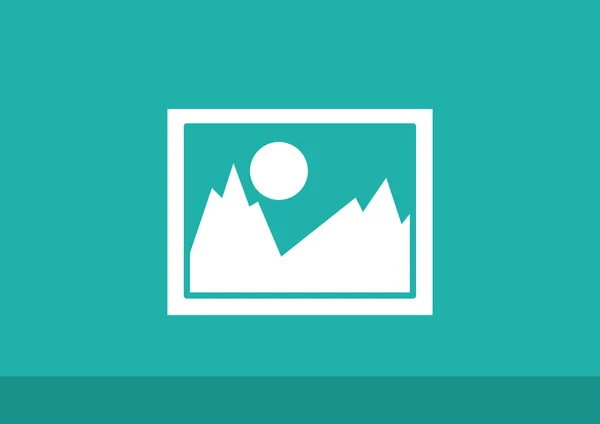 Landscape image web icon — Stock Vector