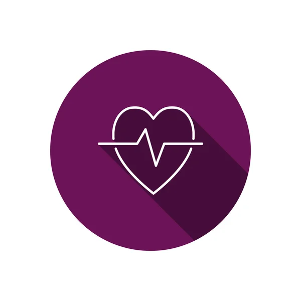 Símbolo de cardiologia ícone simples — Vetor de Stock