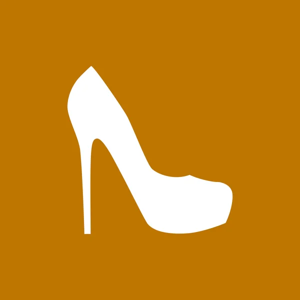 Icône Web de chaussure féminine — Image vectorielle