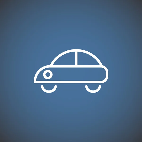Eenvoudige auto web pictogram — Stockvector