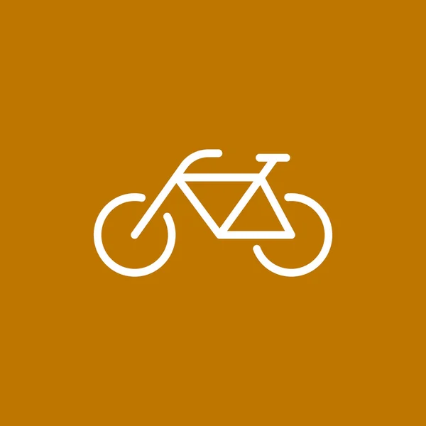 Kerékpár egyszerű pókháló ikon — Stock Vector