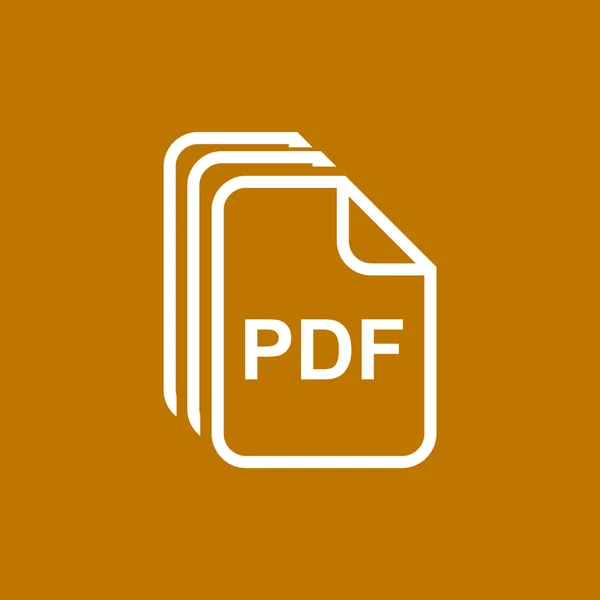 Archivos PDF icono web simple — Archivo Imágenes Vectoriales