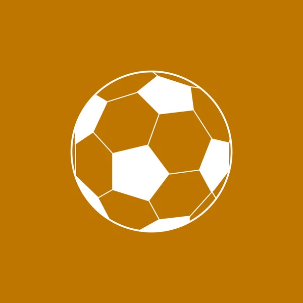 Icono web pelota de fútbol — Archivo Imágenes Vectoriales