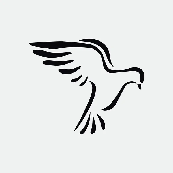 Pigeon simple web icon — Stock Vector