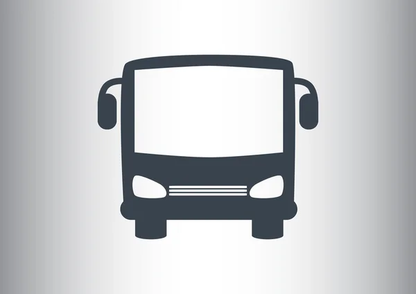 Icône web avant de bus simple — Image vectorielle