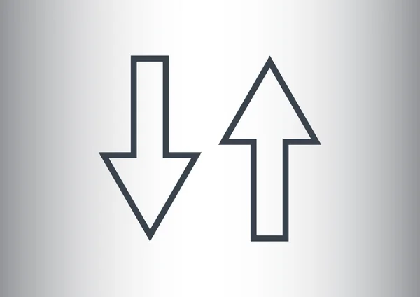 Дві стрілки значок — стоковий вектор