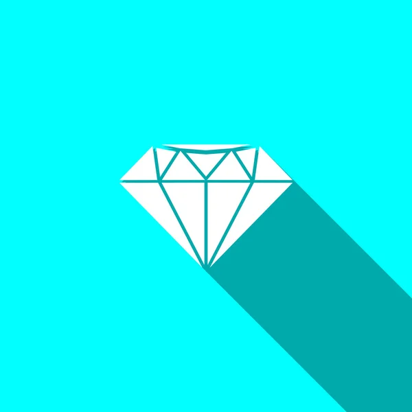 Ícone web diamante —  Vetores de Stock