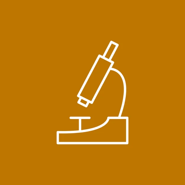 Microscope icône web simple — Image vectorielle