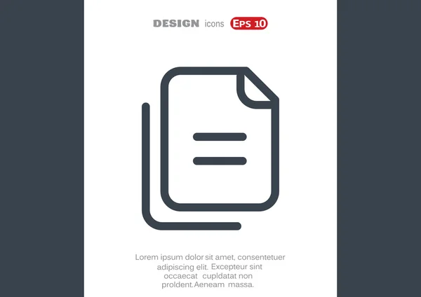 Ficheros o papeles icono web — Archivo Imágenes Vectoriales