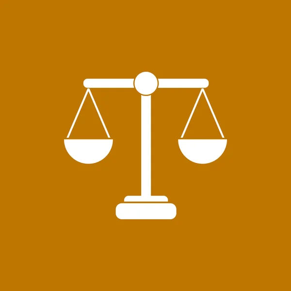 Κλίμακες της δικαιοσύνης απλό web εικονίδιο — Διανυσματικό Αρχείο
