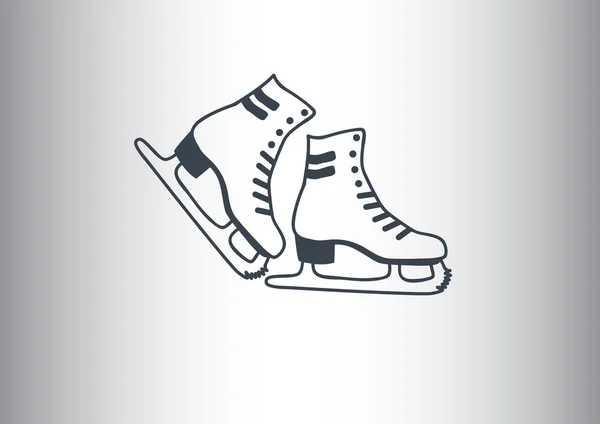 Patines icono web — Vector de stock