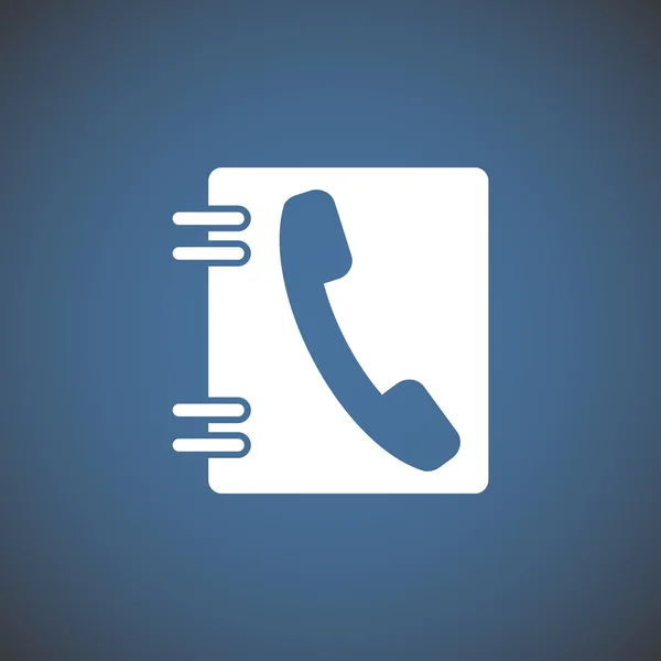 Contacten web telefoonpictogram — Stockvector