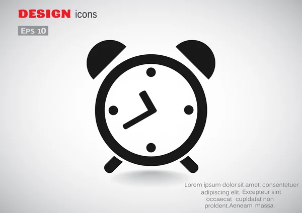 Simple icono de despertador — Archivo Imágenes Vectoriales