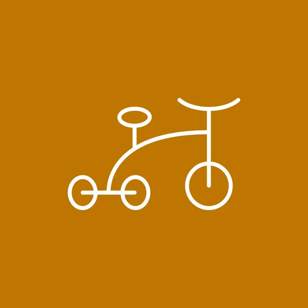 Baby tricycle simple icon — Stock Vector