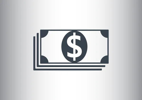 Купка веб-іконки доларів — стоковий вектор