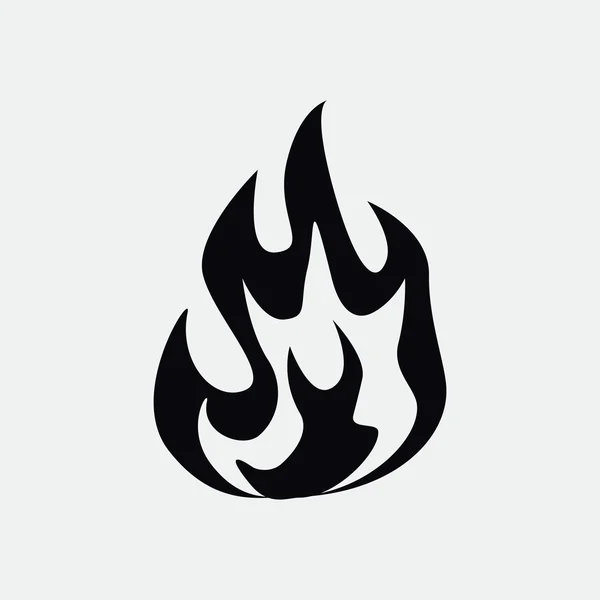 Fire flames web icon — Stock Vector