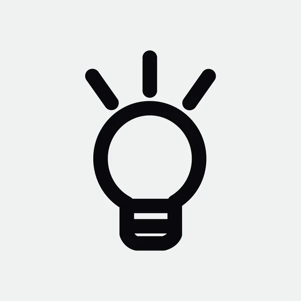 Icône web ampoule — Image vectorielle