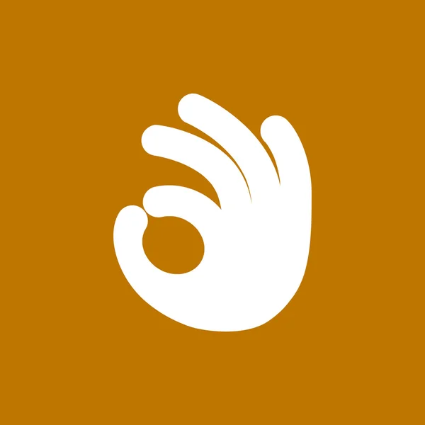 OK gesture web icon — стоковый вектор